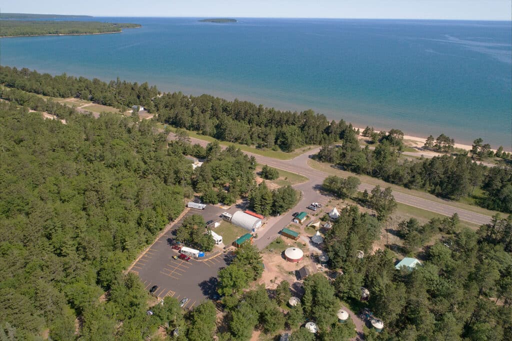 Au Train Beach Campground Paddling Michigan Munising