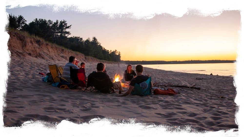 au-train-beach-campfire-group